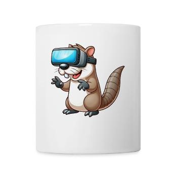 Otter VR Gamer Virtuelle Realität Science Fiction - Tasse - Weiß - Vorne