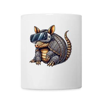 Armadillo Gürteltier VR Réalité Virtuelle Gamer - Mug blanc - blanc - Devant