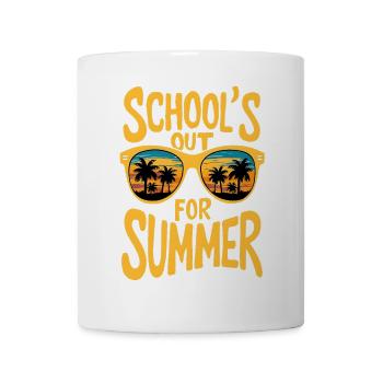 Conception de lunettes de soleil coucher de soleil d’été - Mug blanc - blanc - Devant