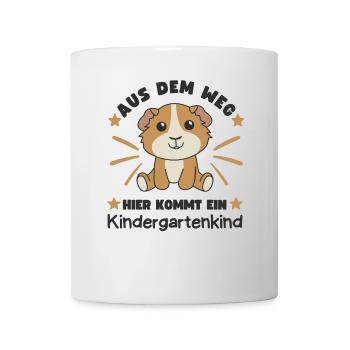 Out of the Way Here Comes a Kindergarten Child - Mug - white - Front