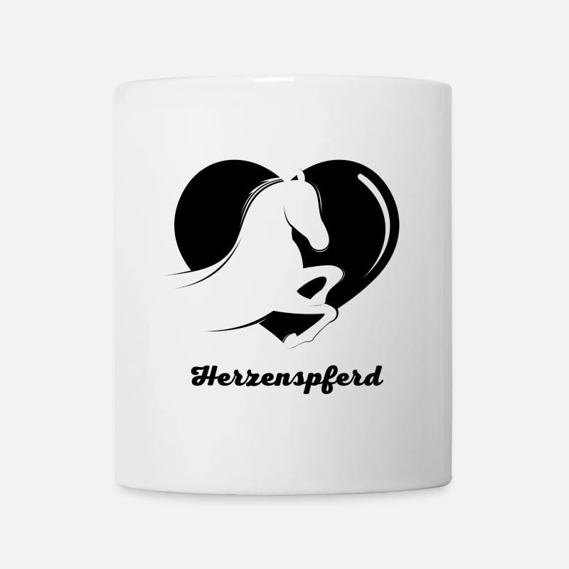 Herzenspferd - Tasse - Weiß