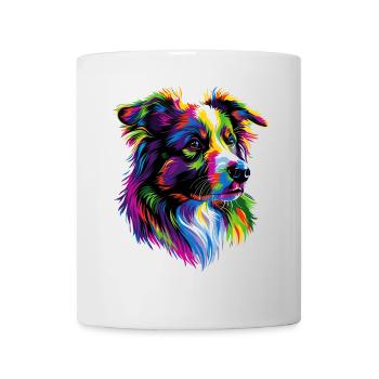 Australian Shepherd Bright Colors Pop Art Aussie - Mug - white - Front