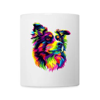 Australian Shepherd Bright Colors Pop Art Aussie - Mug - white - Front