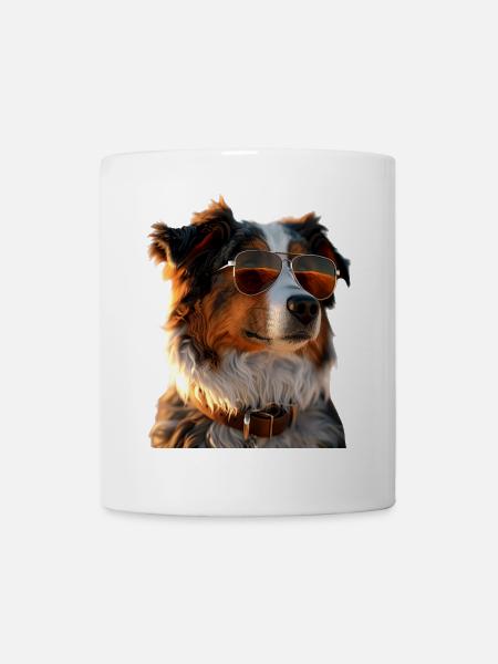 Australian Shepherd Hunde Liebhaber Süßer Aussie - Tasse - Weiß
