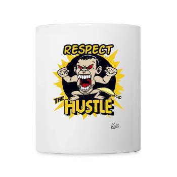 Singe en colère Homme Banane, Respectez l’agitation - Mug blanc - blanc - Devant