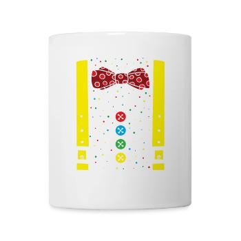 Clown Karneval Kostüm Clownskostüm - Tasse - Weiß - Vorne