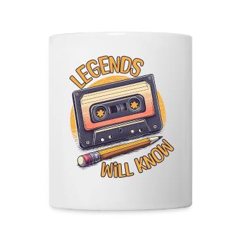 Legenden werden es wissen: Die Kassette und der Bleistift - Tasse - Weiß - Vorne