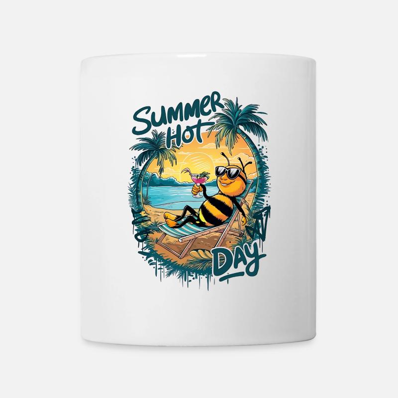 Sommer Bienenstock Relax - Tasse - Weiß