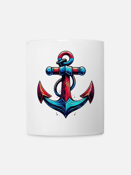 Ein Anker - Tasse - Weiß