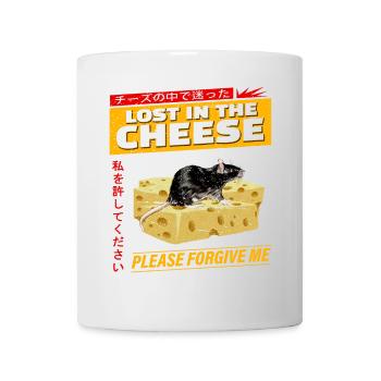 Funny Cheese Mouse Nerd for Humor Lovers - Mug - white - Front