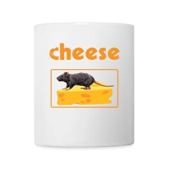 Funny Cheese Mouse Nerd for Humor Lovers - Mug - white - Front
