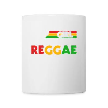 Rastafari Girl, Festival Rasta Jamaika Reggae - Tasse - Weiß - Vorne