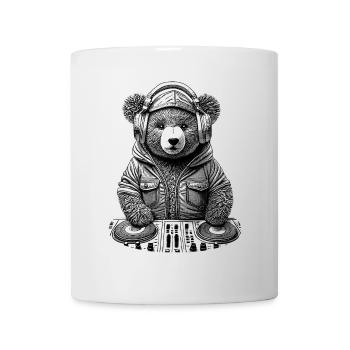 Teddybär an den Decks – Perfektes Shirt für Partys - Tasse - Weiß - Vorne