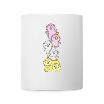Minet Drapeau Fierté LGBTQ Pingouin mignon - Mug blanc - blanc - Devant