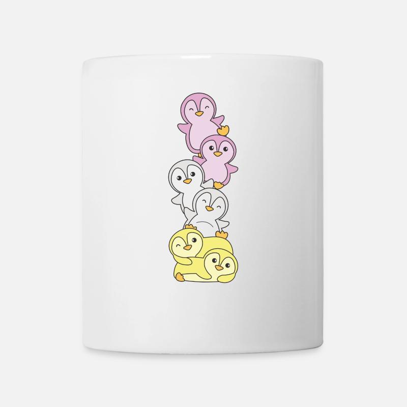 Twink Flag Pride LGBTQ süße Pinguin - Tasse - Weiß