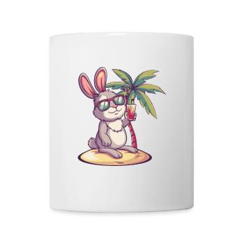 Bunny Summer Beach Comic - Mug - white - Front