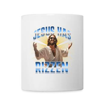 Jesus has rizzen - Tasse - Weiß - Vorne