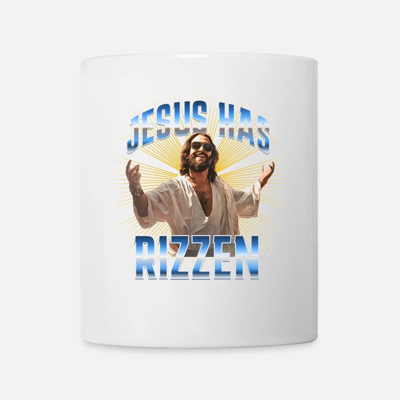 Jesus has rizzen - Tasse - Weiß
