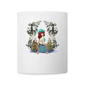 Filles Bateau Bateaux Nature Amoureux de la Nature - Mug blanc - blanc - Devant