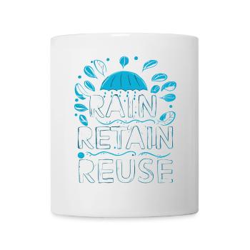 Rain Keep Reuse - Mug - white - Front