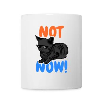 Lustige Katze - Tasse - Weiß - Vorne