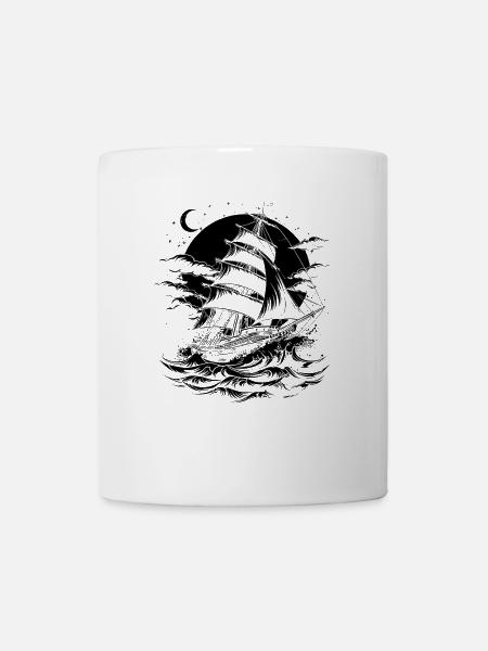 Segelschiff - Tasse - Weiß