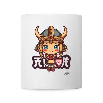 cute chibi barbarian viking girl - Mug - white - Front