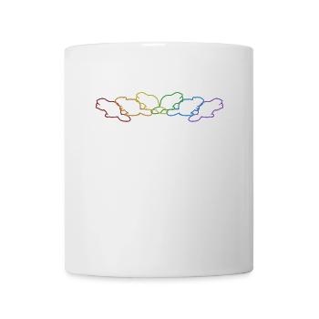 Biber LGBT Regenbogen Castor Canadensis Nord - Tasse - Weiß - Vorne
