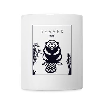 Beaver Chinese Hanzi Eurasian Castor Canadensis - Mug - white - Front