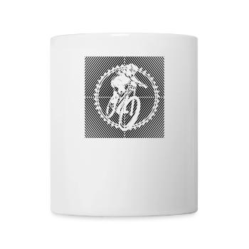 MTB Mountainbiker BMX-BIKE MTB Fahrrad - Tasse - Weiß - Vorne