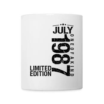 NDMO227Anniversaire 1987 Juillet 1987 Juillet 1987 - Mug blanc - blanc - Devant