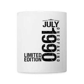 Anniversaire 1990 Juillet 1990 Juillet 1990 - Mug blanc - blanc - Devant