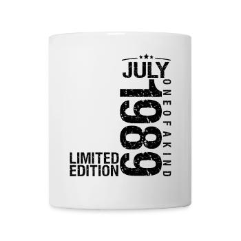 Anniversaire 1989 Juillet 1989 Juillet 1989 - Mug blanc - blanc - Devant