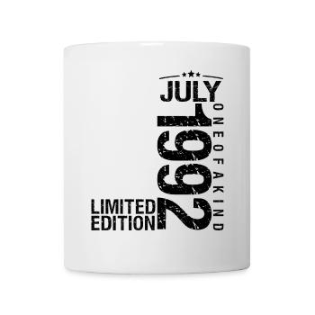 Anniversaire 1992 Juillet 1992 Juillet 1992 - Mug blanc - blanc - Devant