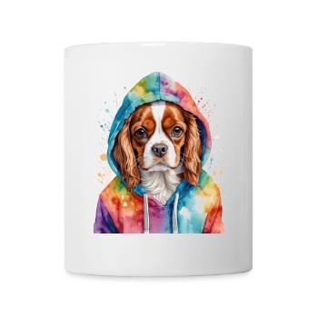 Cavalier King Charles Spaniel Sweat à capuche imprimé chien - Mug blanc - blanc - Devant