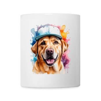 Labrador Retriever Snapback Cap Dog Design Print - Mug - white - Front