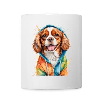 Cavalier King Charles Spaniel Sweat à capuche imprimé chien - Mug blanc - blanc - Devant