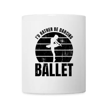 Blague sur la danseuse de ballet - Mug blanc - blanc - Devant