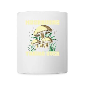 Lieux de chasse aux champignons qui conquièrent les champignons - Mug blanc - blanc - Devant