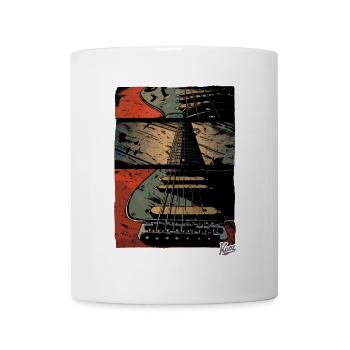 Zoom auf die Gitarre - Tasse - Weiß - Vorne