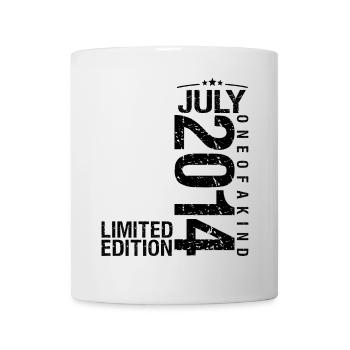 Geburtstag 2014 Juli 2014 Juli 2014 - Tasse - Weiß - Vorne