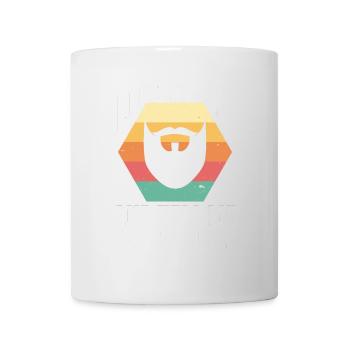Citation de barbe, Touche ma barbe et dis-moi que je suis jolie - Mug blanc - blanc - Devant