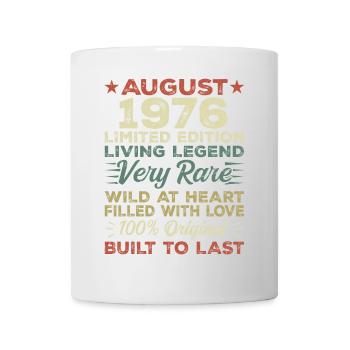 August 1976 - Gift idea for August 1976 - 1976 - Mug - white - Front