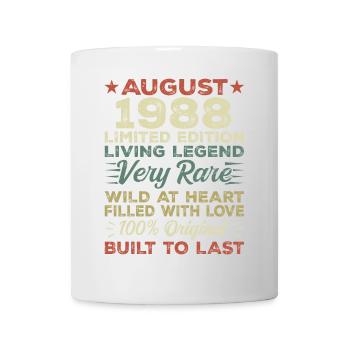 August 1988 - Gift Idea for August 1988 - 1988 - Mug - white - Front