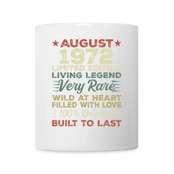 August 1972 - Gift idea for August 1972 - 1972 - Mug - white - Front