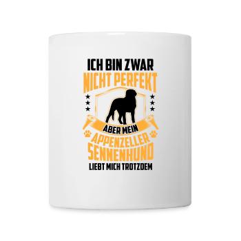 Mountain Dog loves me Appenzeller Mountain Dog - Mug - white - Front