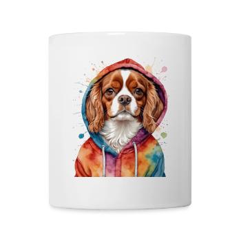 Cavalier King Charles Spaniel Sweat à capuche imprimé chien - Mug blanc - blanc - Devant