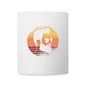 Citation de barbe, Touche ma barbe et dis-moi que je suis jolie - Mug blanc - blanc - Devant