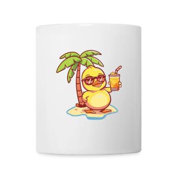 Duck Summer Beach Comic - Mug - white - Front