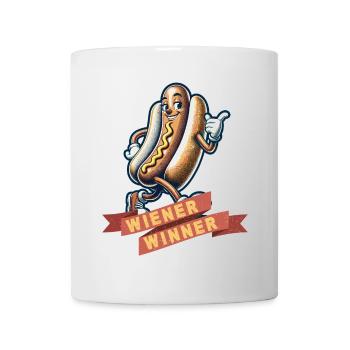 Wiener Winner 4 Juillet Memorial Day - Mug blanc - blanc - Devant
